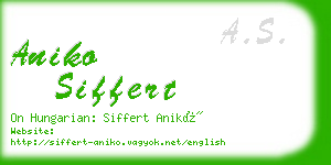 aniko siffert business card